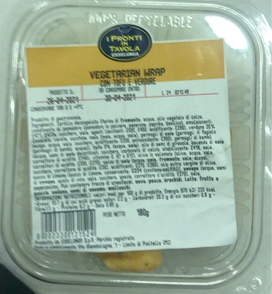 Vegetarian wrap