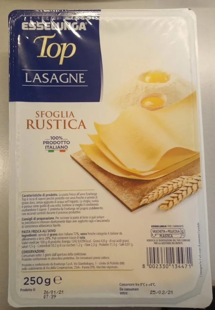 Lasagne sfoglia rustica