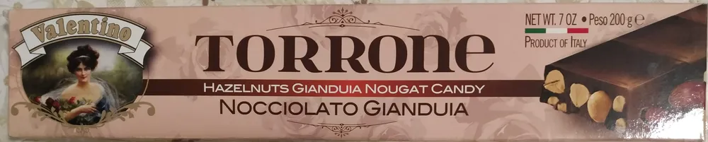 Torrone hazelnut gianduia nougat candy