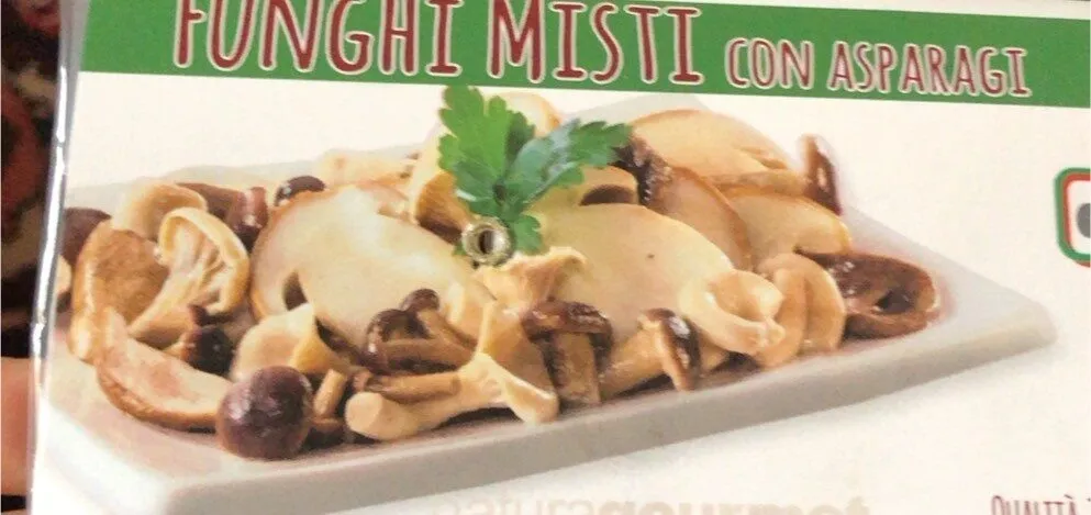 Funghi misti con asparagi