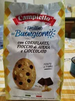 Frollino Buongiorno con cornflakes, fiocchi di avena e cioccolato