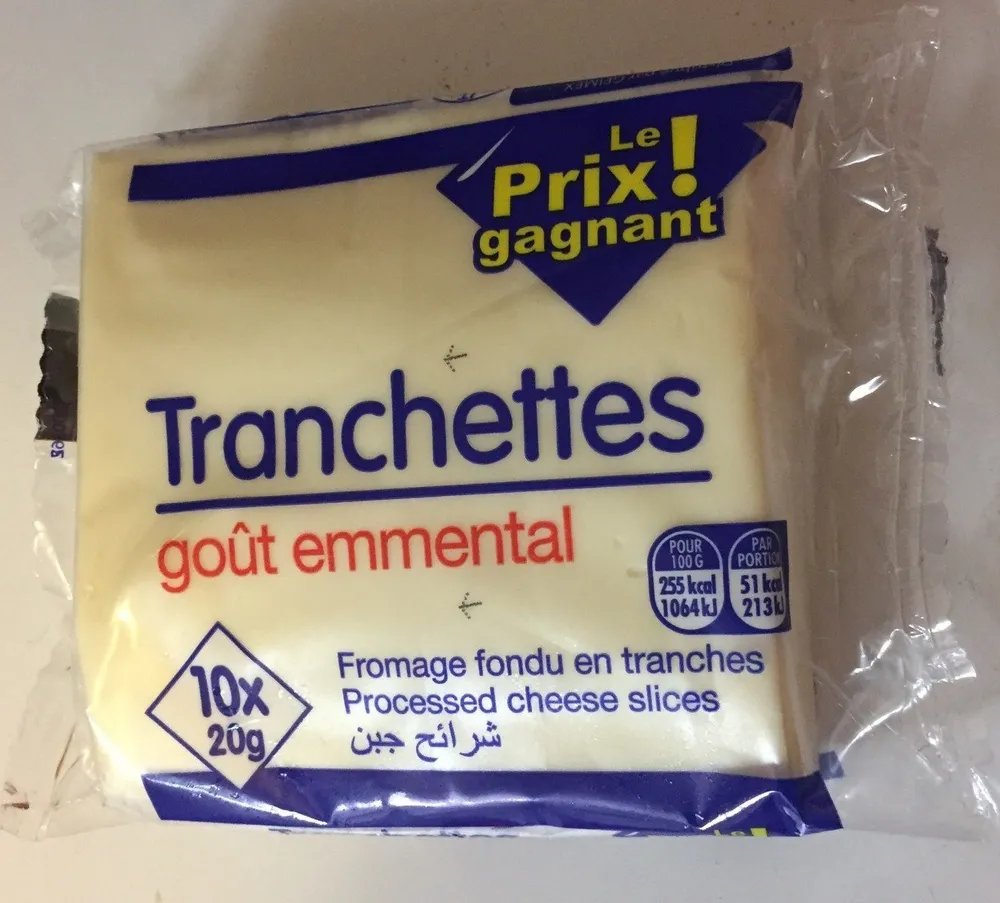 Tranchettes goût emmental