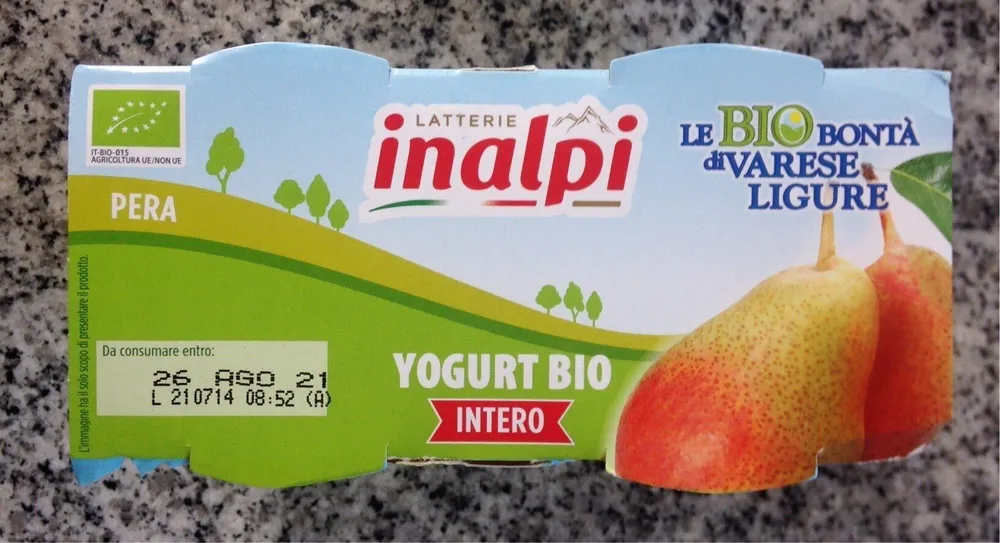 Yogurt bio intero pera