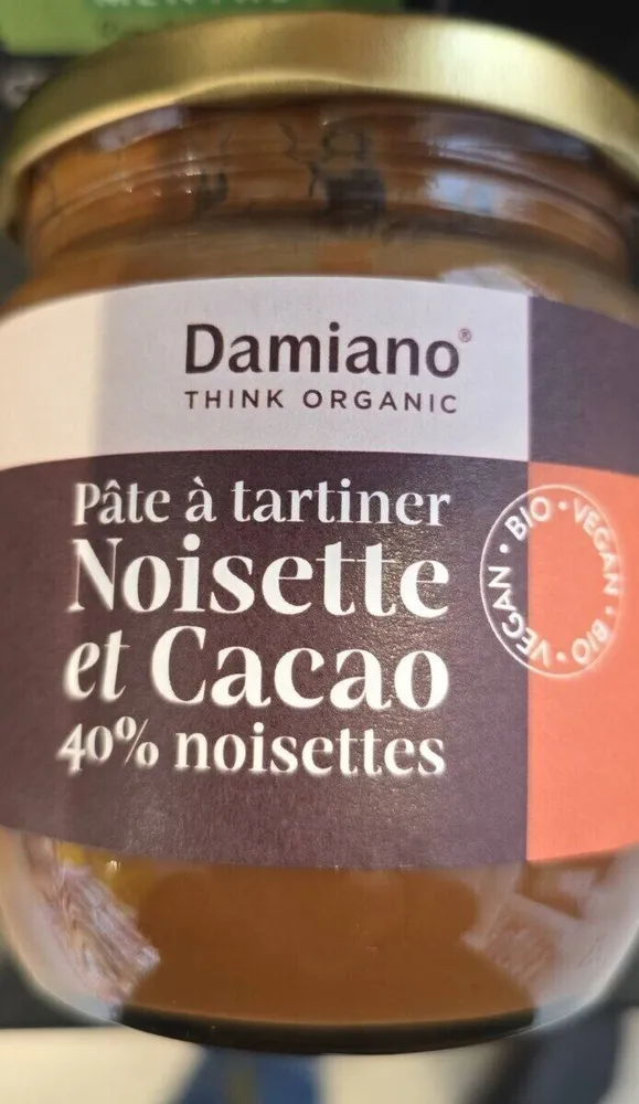 Pâte à tartiner noisette et cacao 40% noisettes
