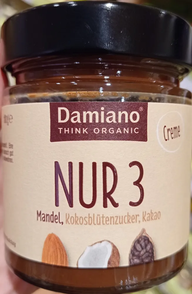 Nur 3 Mandel, Kokosblütenzucker, Kakao