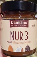 Nur 3 Mandel, Kokosblütenzucker, Kakao