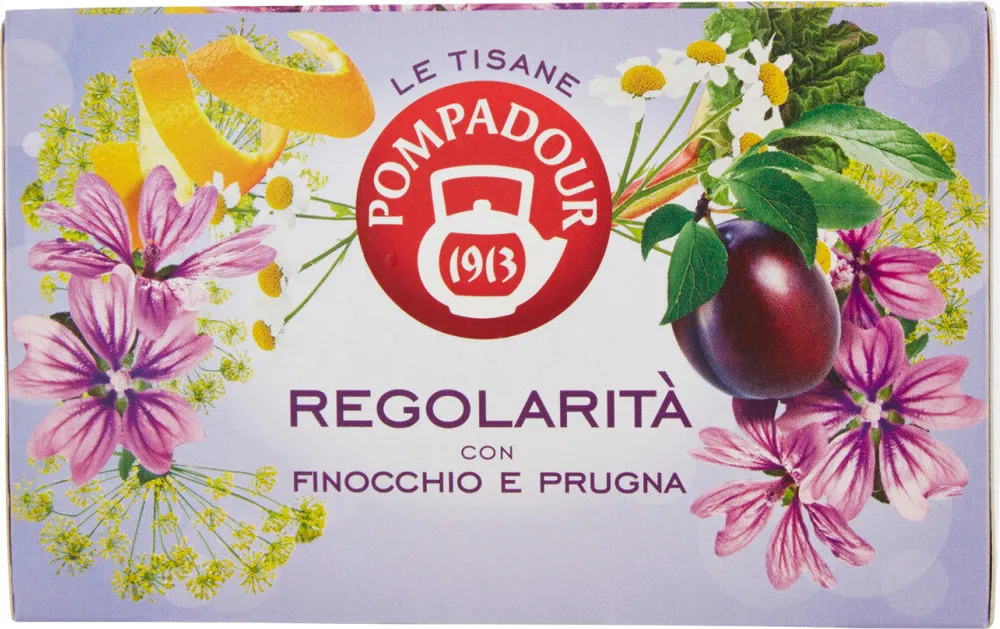 Le tisane regolarità con finocchio e prugna