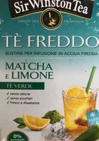 Tè freddo matcha e limone tè verde