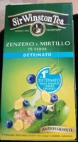 Té verde deteinato con zenzero e mirtilli