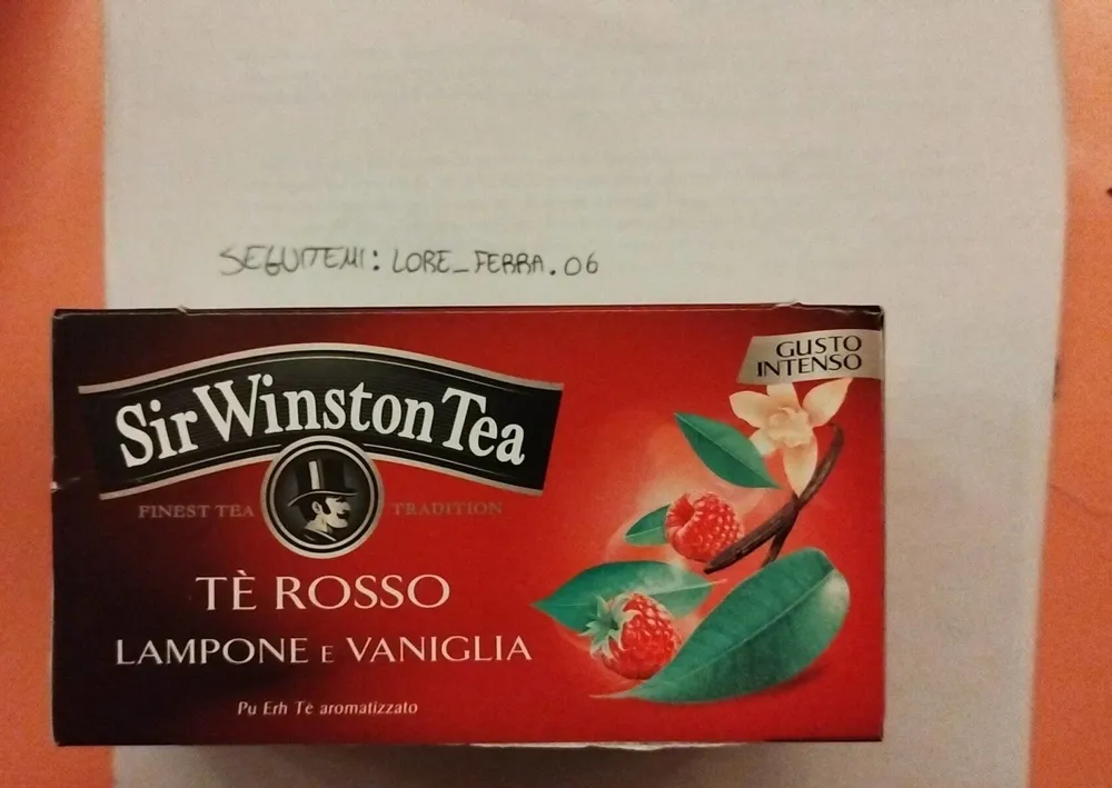 Tè rosso lampone e vaniglia
