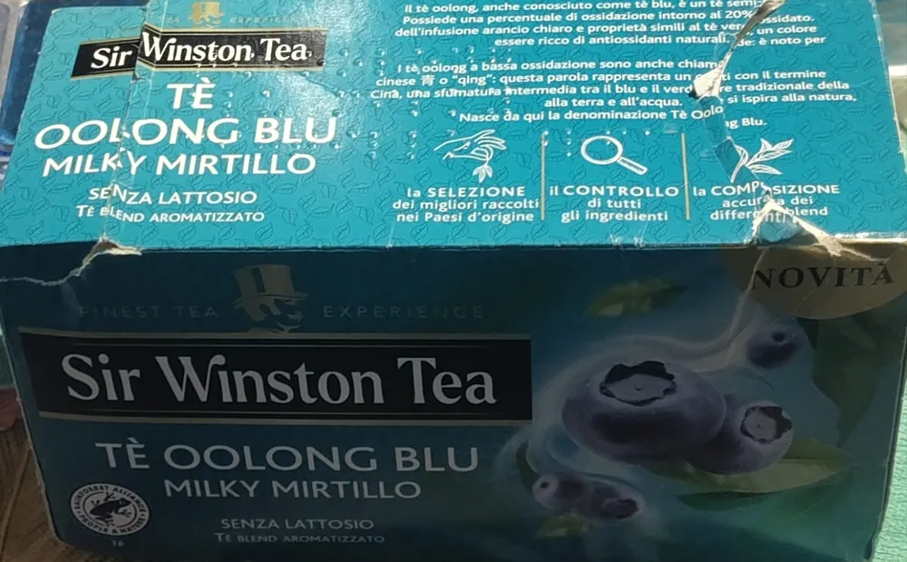 Tè Oolong blu milky mirtillo