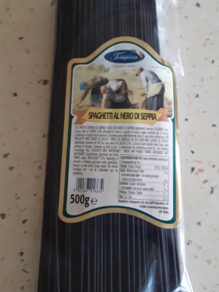 Spaghetti al nero di seppia