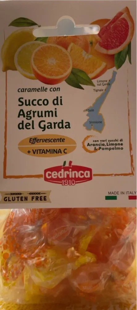 Caramelle con succo di agrumi del Garda