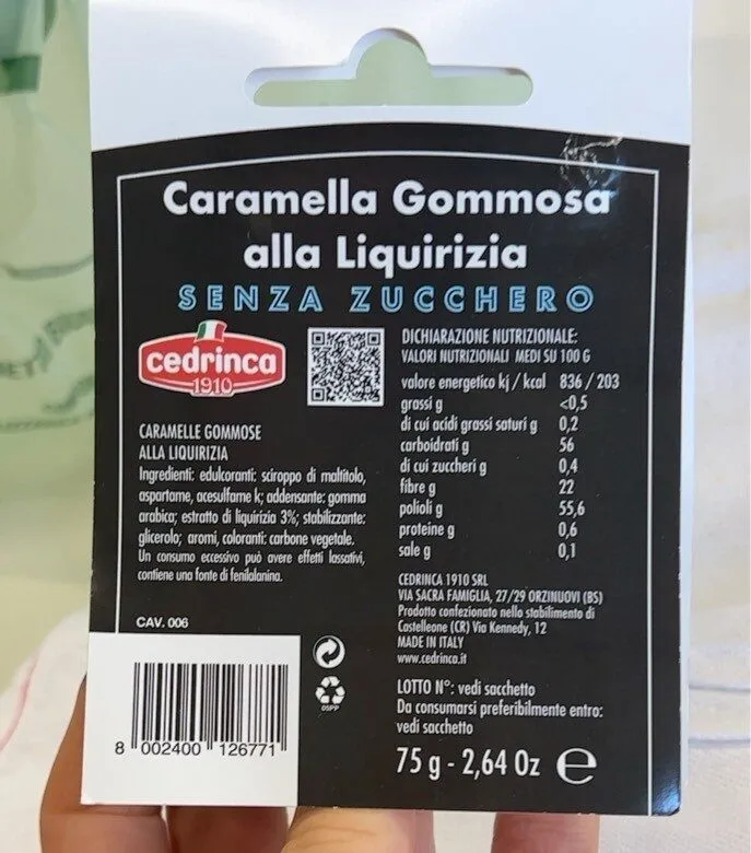 Caramelle liquirizia