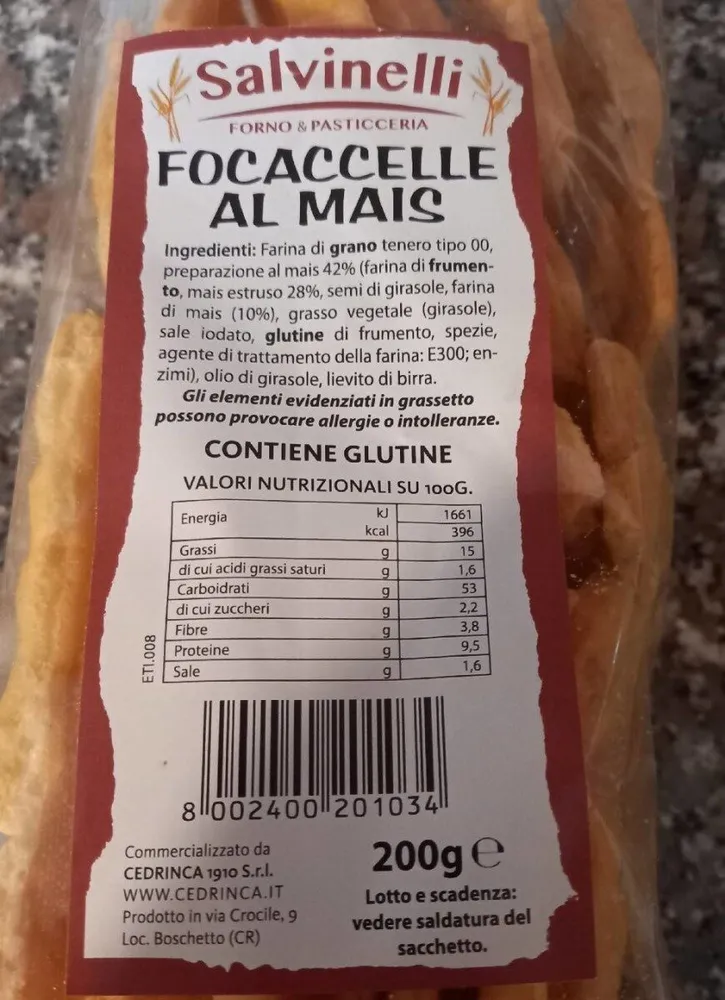 FOCACCELLE AL MAIS