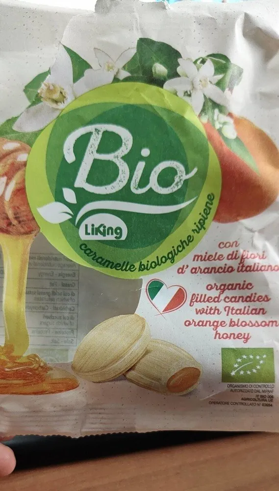 Caramelle biologiche ripiene