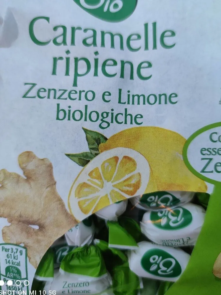 Caramelle Ripiene allo zenzero e limone