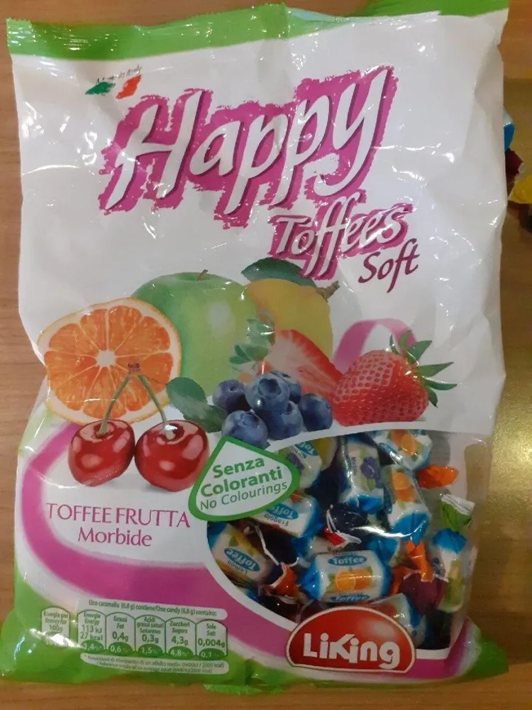 Happy toffees soft toffee frutta