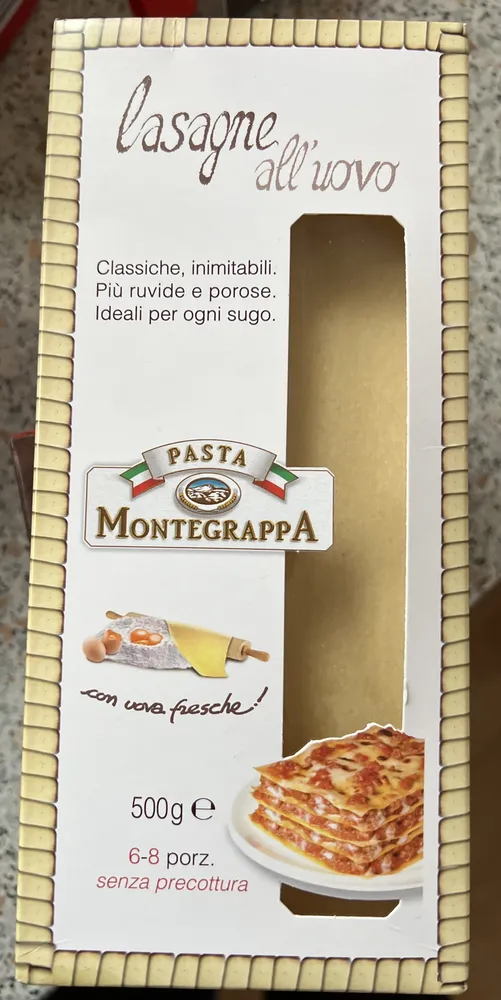 Lasagne Nudelteigplatten mit Ei