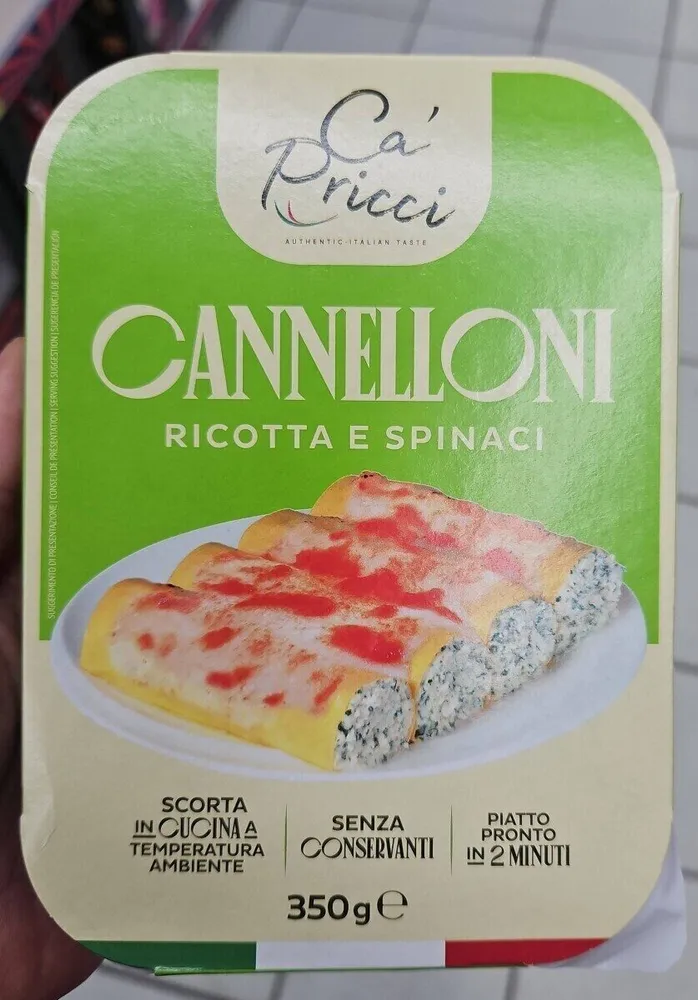 Cannelloni Ricotta e Spinaci