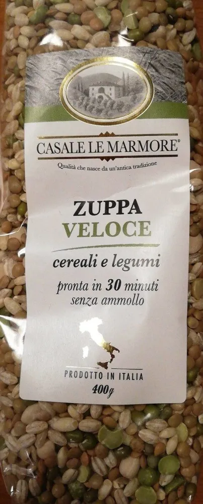 Zuppa Veloce cereali e legumi