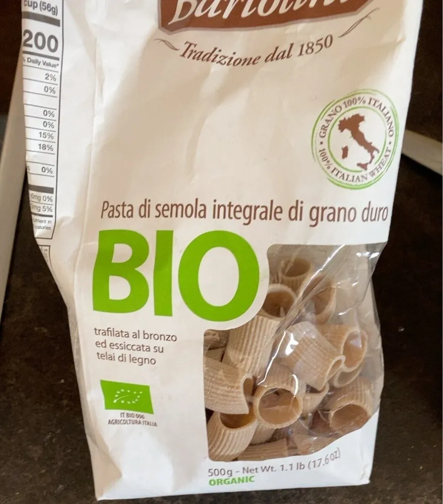 Pasta di semola integrale di grano duro bio