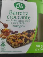 Barretta croccante con frutta secca, miele e semi di Chia biologica