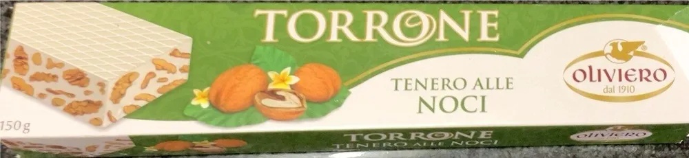 Torrone tenero alle noci