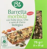 Barretta morbida con frutta secca, chia e semi di zucca