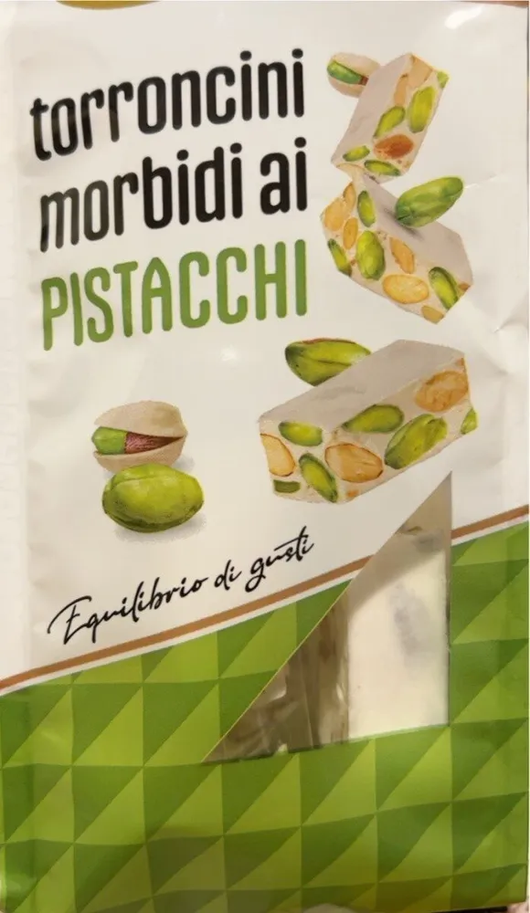 Torroncini morbidi ai pistacchi