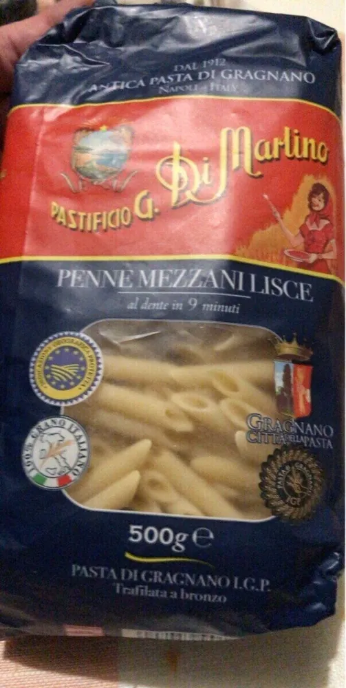 Penne mezzani lisce