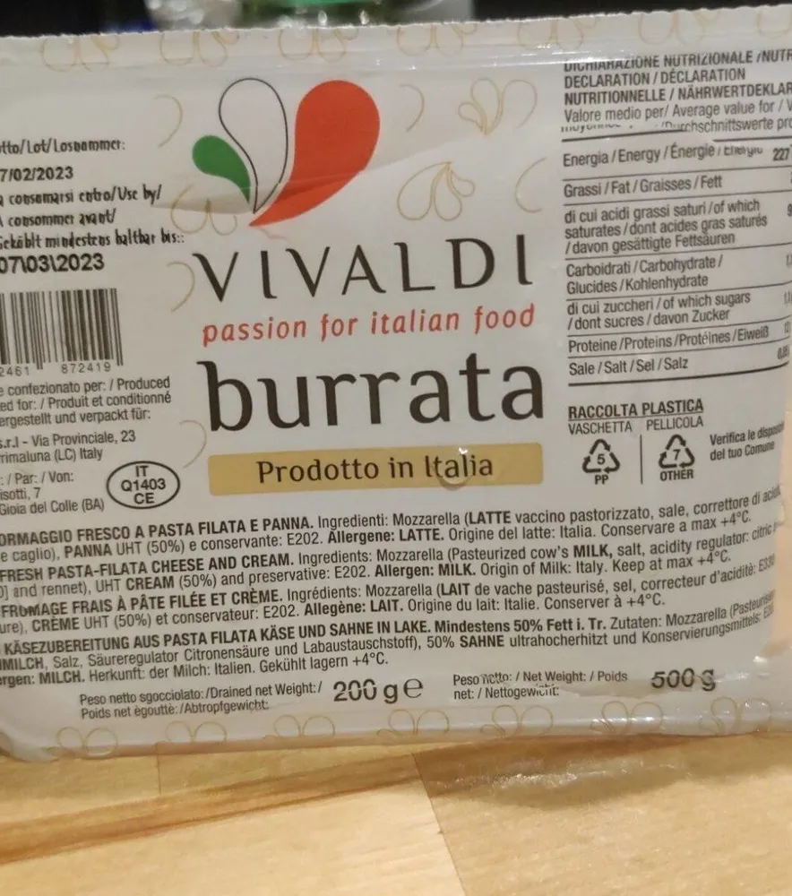 Burrata Vivaldi