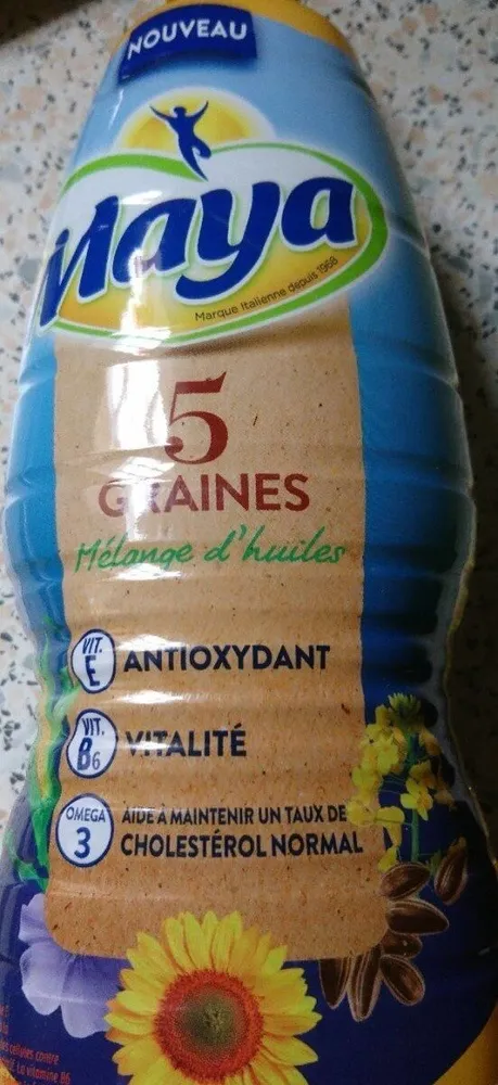 Huile mélangée 5 graines