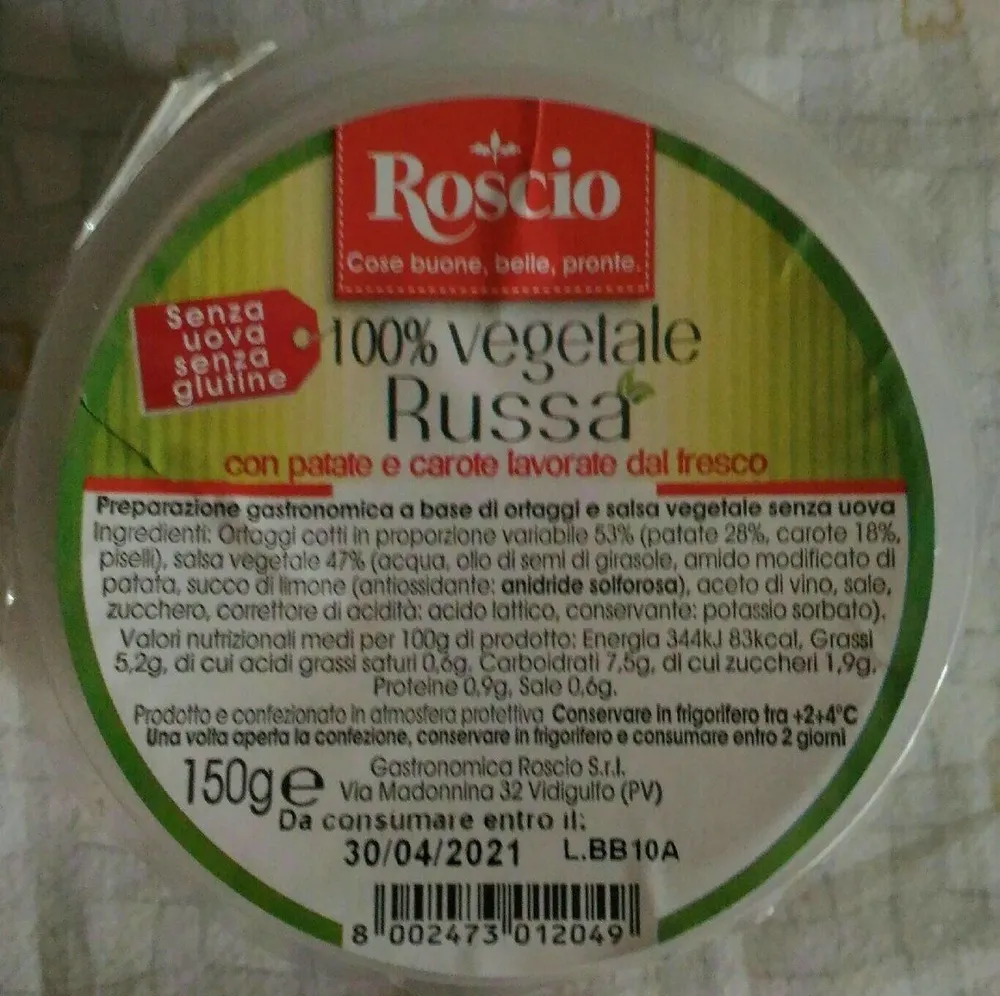 100% vegetale russa