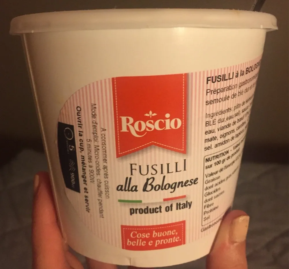 Fusilli alla bolognese