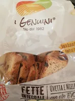 Fette integrali uvetta e miele