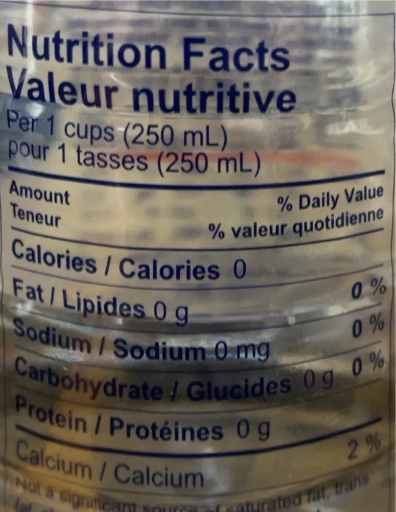 Carbonated natural spring water