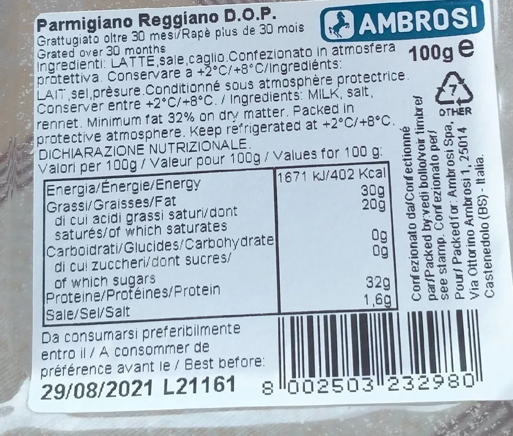 Parmiggiano Reggiano D.O.P.