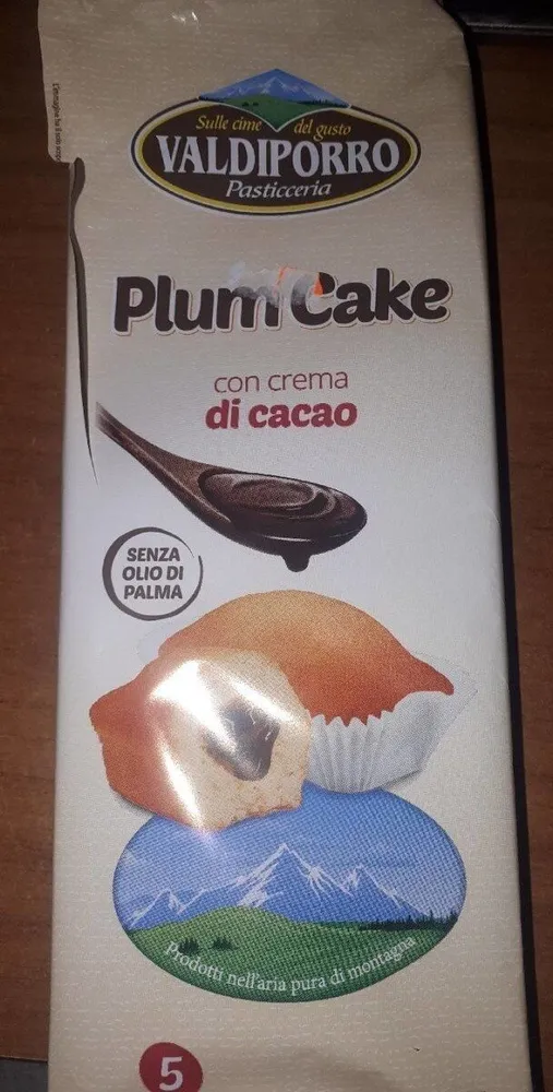 Plumcake con crema di cacao