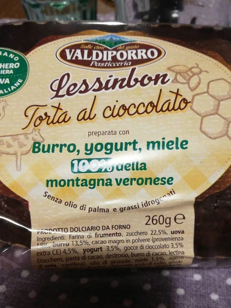 Lessinbon torta al cioccolato