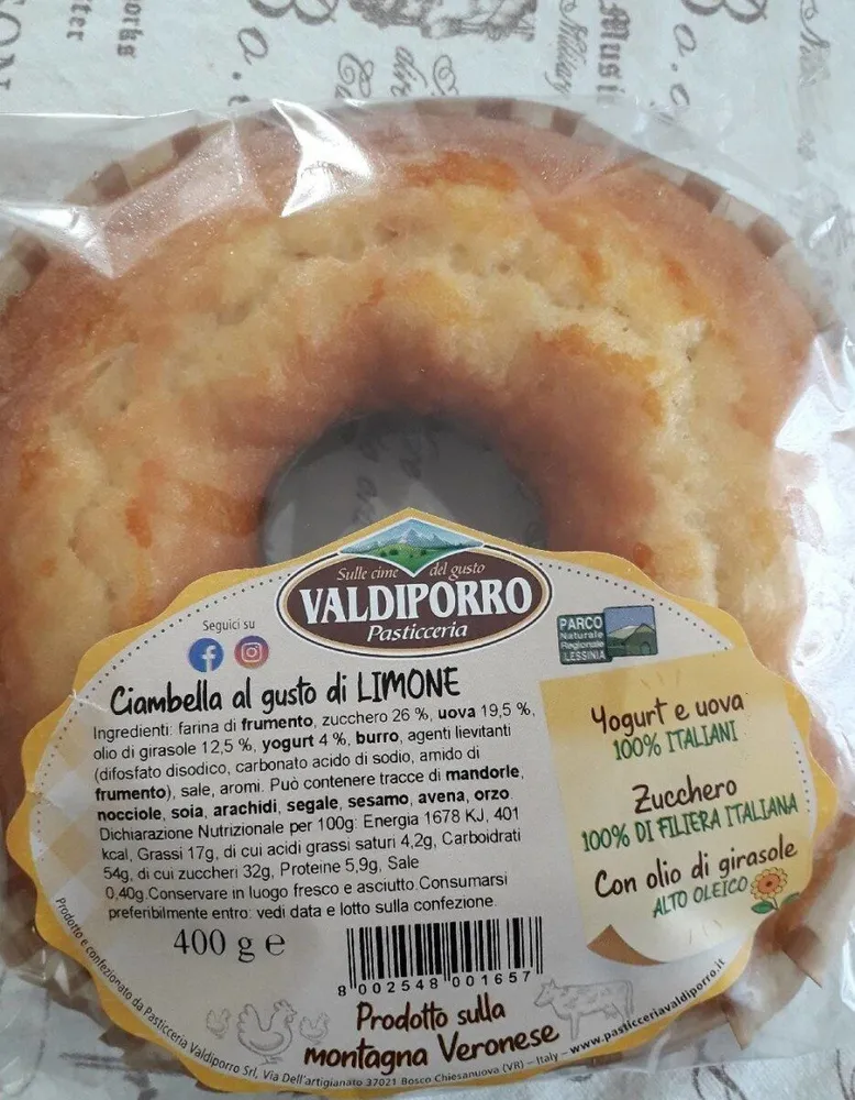 Ciambella al gusto di limone