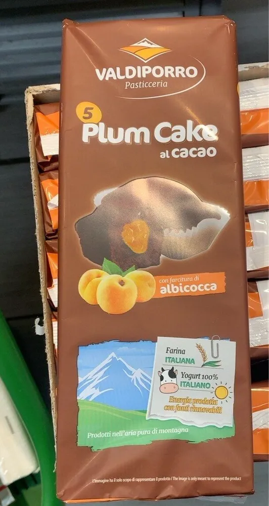 Plum cake al cacao