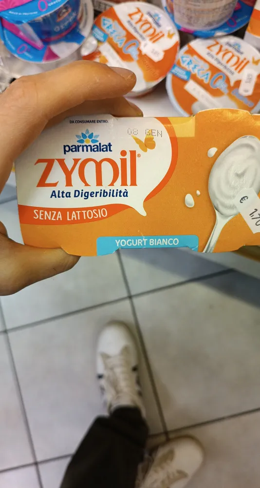 Yogurt bianco senza lattosio