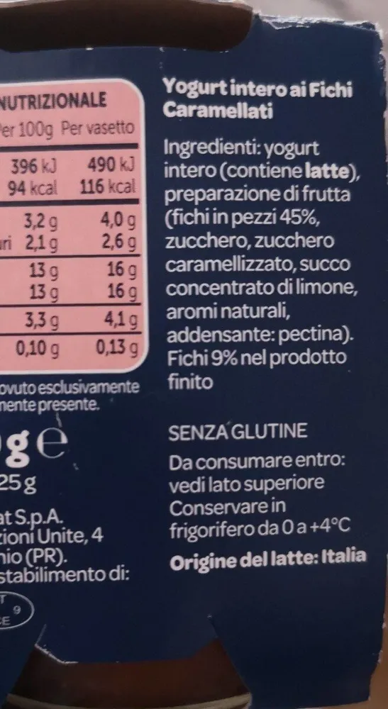 Yogurt Goloso fichi