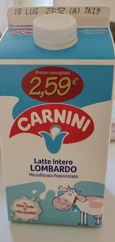 Latte intero microfiltrato pastorizzato