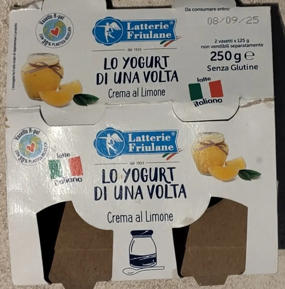 Yogurt crema al limone