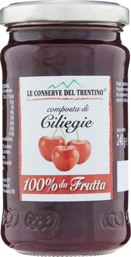 Composta di ciliegie da frutta