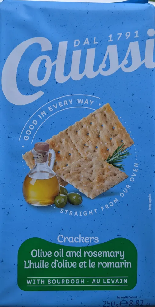 Crackers huile d'olive et romarin