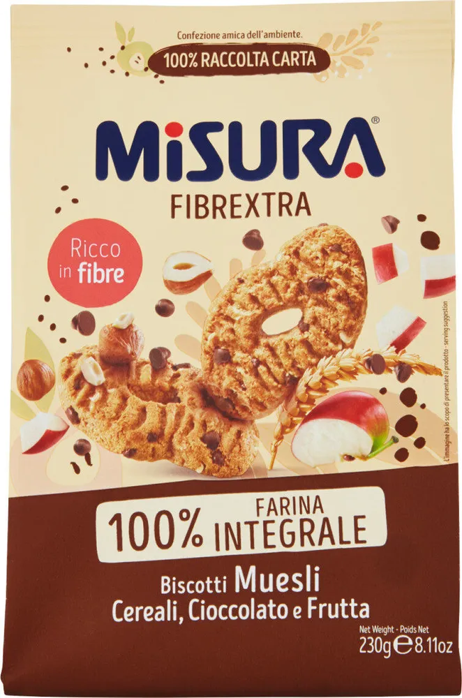 Misura Fibre Extra Biscotti Integrale Muesli