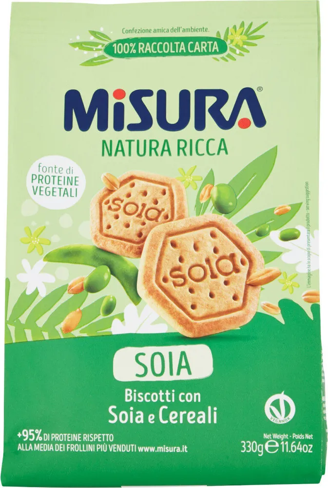 Natura ricca soia biscotti con soia e cereali